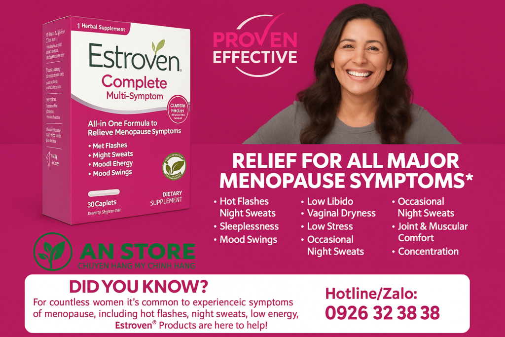 Viên Uống Cân Bằng Nội Tiết Estroven Complete Multi-Symptom Của Mỹ