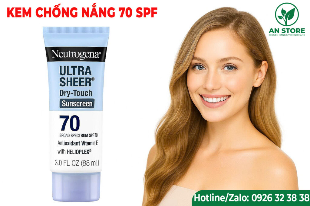Kem Chống Nắng Neutrogena Ultra Sheer 70 SPF 88ml Của Mỹ