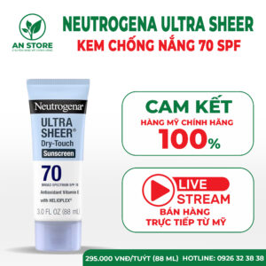 Kem Chống Nắng Neutrogena Ultra Sheer SPF 70 88ml Của Mỹ