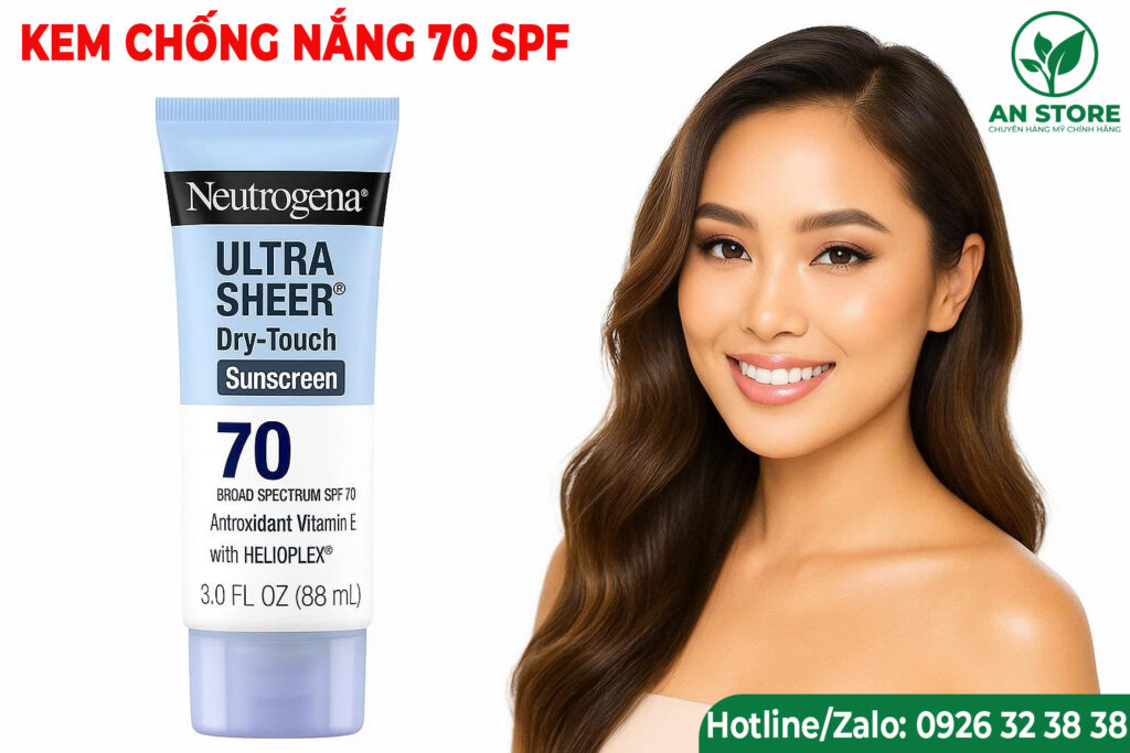 Kem Chống Nắng Neutrogena Ultra Sheer SPF 70 Của Mỹ
