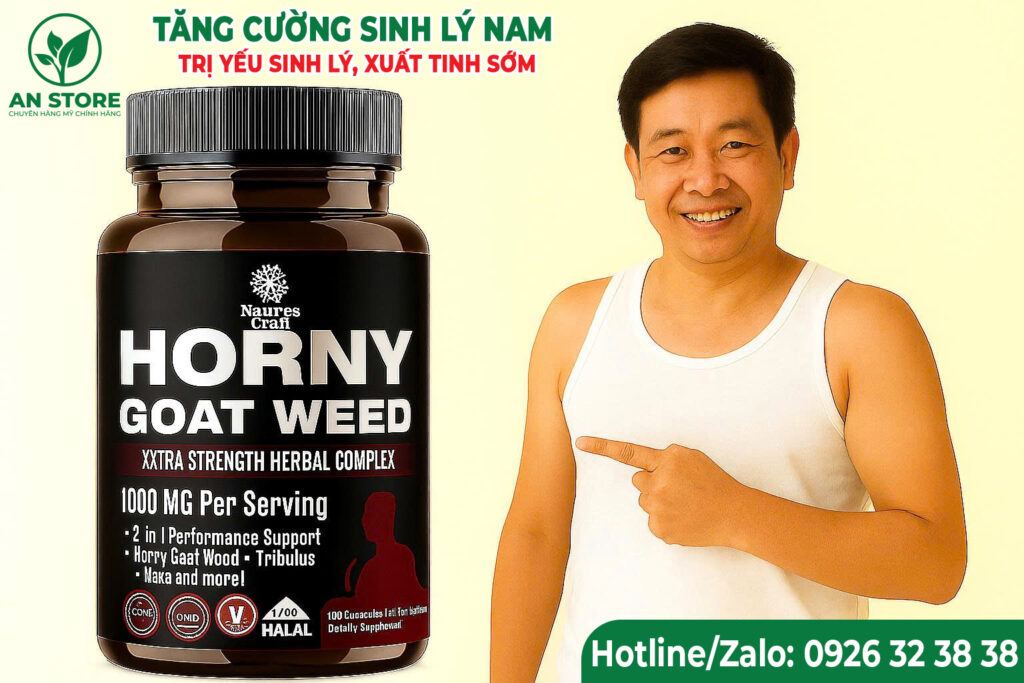 Thuốc Tăng Cường Sinh Lý Nam Nature’s Craft Horny Goat Weed Của Mỹ