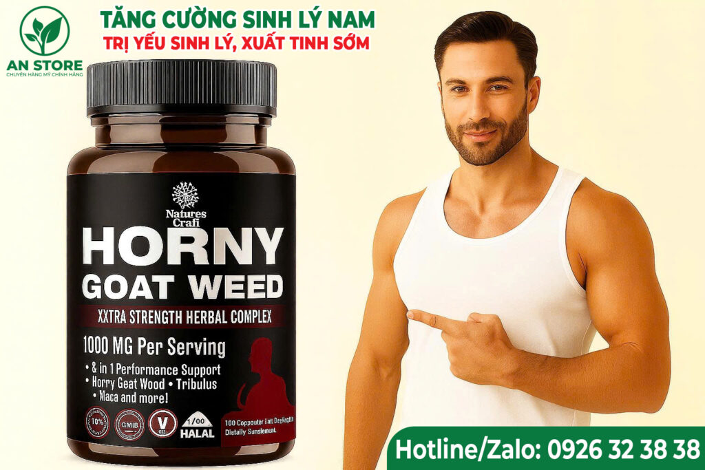Thuốc Trị Yếu Sinh Lý Nam Nature’s Craft Horny Goat Weed Của Mỹ