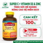 Viên Uống Nature Made Super C With Vitamin D3 & Zinc Của Mỹ, 100% Chính Hãng, Chuẩn Nội Địa Mỹ, Giá Tốt