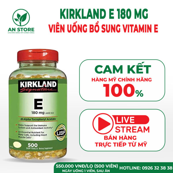 Vitamin E Kirkland Của Mỹ