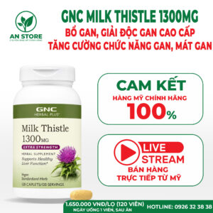 Thuốc Bổ Gan GNC Milk Thistle 1300mg 120 Viên Của Mỹ