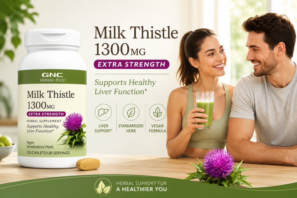 Thuốc bổ gan GNC Milk Thistle Extract 1300mg chính hãng của Mỹ