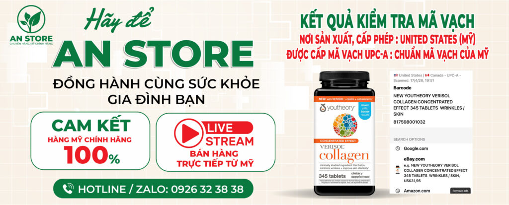 Mã Vạch UPC-A Viên Uống Youtheory Verisol Collagen Chuẩn Nội Địa Mỹ