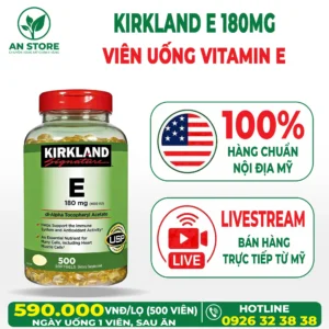 Vitamin E Kirkland 180mg 500 Viên Của Mỹ