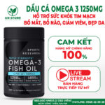 Dầu Cá Sports Research Omega 3 Fish Oil 1250mg Của Mỹ, 100% Chính Hãng, Giá Tốt