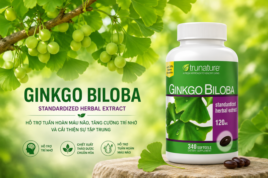 Ginkgo Biloba – Phương Thuốc Trị Đau Đầu, Hoa Mắt, Chóng Mặt Hiệu Quả