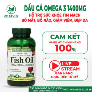 Dầu Cá Nature’s Bounty Fish Oil 1400mg Của Mỹ