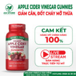 Kẹo Dẻo Giảm Cân Giấm Táo Apple Cider Vinegar Gummies Của Mỹ, 100% Chính Hãng, Giá Tốt