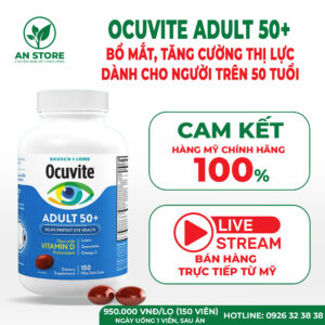 Thuốc Bổ Mắt Ocuvite Adult 50+ Của Mỹ
