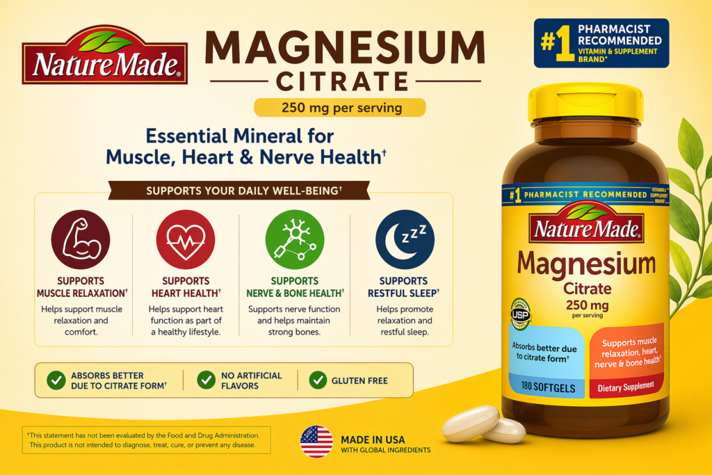 Công Dụng Của Magnesium Citrate 250mg
