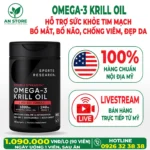 Dầu Nhuyễn Thể Sports Research Omega-3 Krill Oil 90 Viên Của Mỹ, 100% Chính Hãng, Chuẩn Nội Địa Mỹ, Giá Tốt
