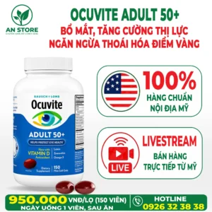 Thuốc Bổ Mắt Ocuvite Adult 50+ Của Mỹ