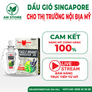 Dầu Gió Trắng Eagle Brand Medicated Oil Của Mỹ