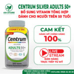 Vitamin Tổng Hợp Centrum Silver Adults 50+ Của Mỹ, 100% Chính Hãng, Chuẩn Nội Địa Mỹ, Giá Tốt