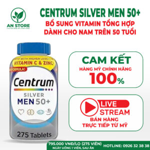 Vitamin Tổng Hợp Centrum Silver Men 50+ Của Mỹ