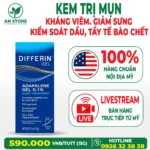 Kem Trị Mụn Differin Adapalene Gel 0.1% Của Mỹ, 100% Chính Hãng, Giá Tốt