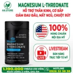 Magie Hữu Cơ Sports Research Magnesium L-Threonate Của Mỹ, 100% Chính Hãng, Chuẩn Nội Địa Mỹ, Giá Tốt