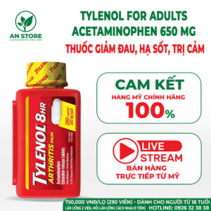 Thuốc Tylenol 8HR 650mg 290 Viên Của Mỹ