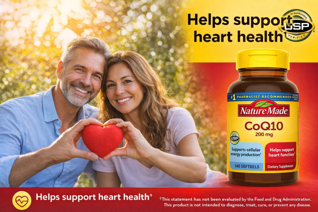 Thuốc bổ tim Nature Made CoQ10 200mg 140 viên của Mỹ chính hãng tại An Store