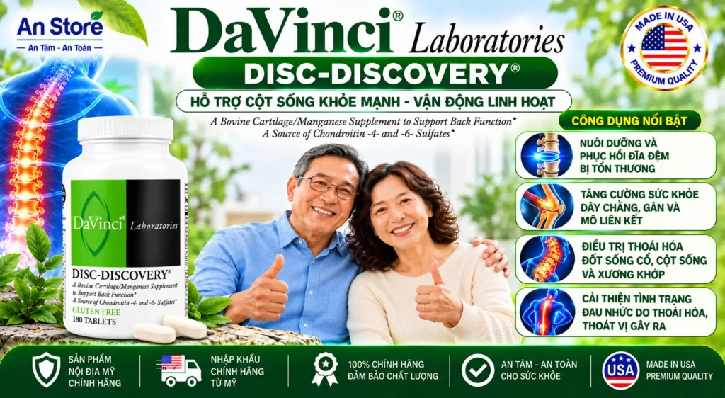 Công Dụng Viên Uống Davinci Disc Discovery 180 Viên Của Mỹ