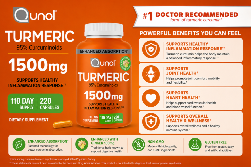 Công Dụng Của Viên Uống Tinh Chất Nghệ Qunol Turmeric 1500mg Đối Với Sức Khỏe