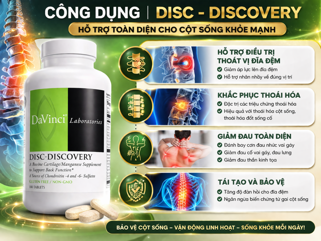 Công Dụng Davinci Disc Discovery 180 Viên Của Mỹ