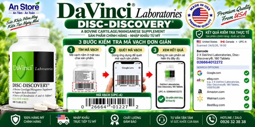 DaVinci Disc-Discovery Do An Store Cung Cấp Luôn Có Mã Vạch Chuẩn Mỹ UPC-A