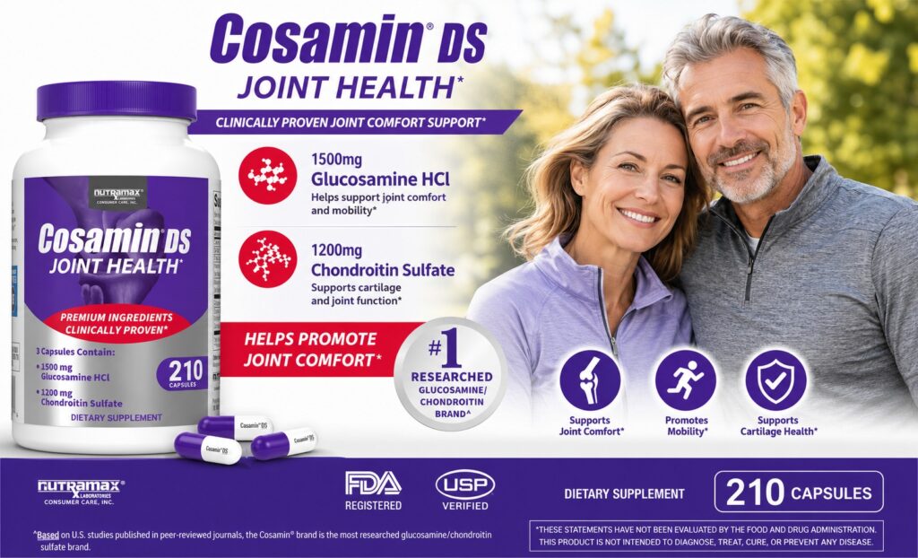 Thuốc Bổ Xương Khớp Cosamin DS Joint Health 210 Viên Cao Cấp Của Mỹ.