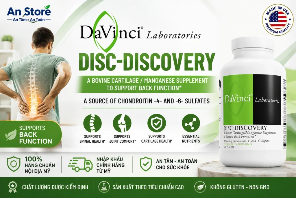 Thuốc Điều Trị Thoát Vị Đĩa Đệm Davinci Của Mỹ Hỗ Trợ Phục Hồi Đĩa Đệm Cột Sống.
