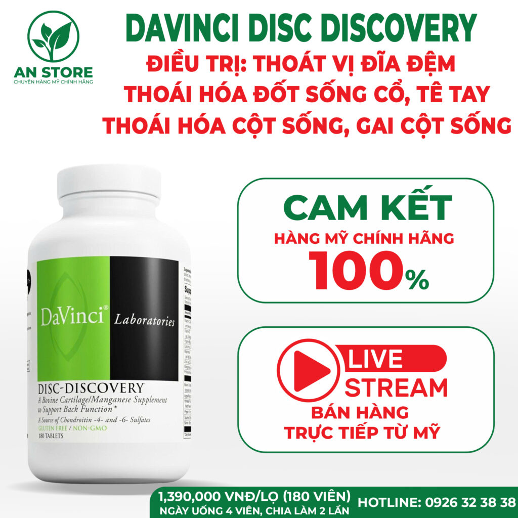 Viên uống Davinci Disc Discovery 180 viên của Mỹ