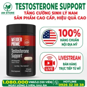 Tăng Cường Sinh Lý Nam Testosterone Support 120 Viên Của Mỹ
