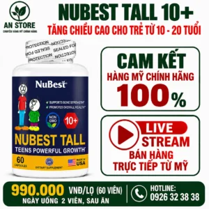 Viên Uống Tăng Chiều Cao NuBest Tall 10+ Của Mỹ