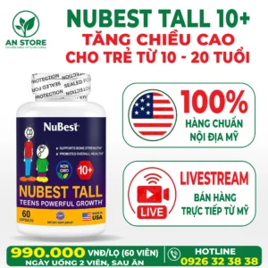 Viên Uống Tăng Chiều Cao NuBest Tall 10+ Của Mỹ