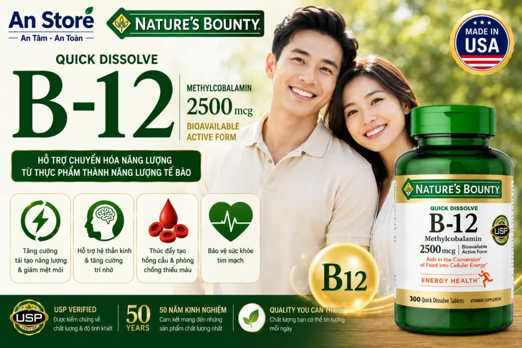 Đối Tượng Sử Dụng Viên Uống Bổ Sung Vitamin B12 Của Mỹ