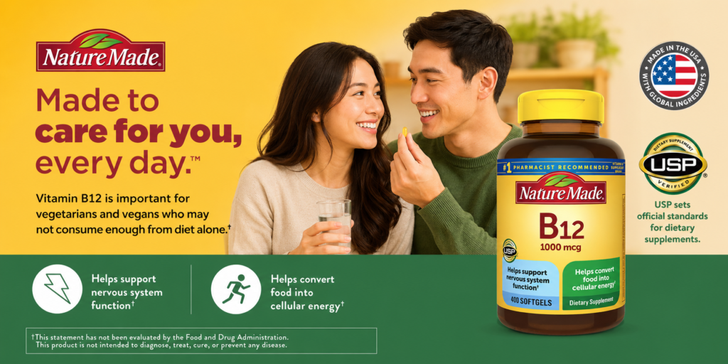 Viên Uống Vitamin B12 1000 mcg 400 Viên Của Mỹ Chính Hãng Giá Tốt