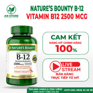 Viên Uống Bổ Sung Vitamin B12 Của Mỹ