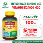 Viên Uống Nature Made Vitamin B12 1000 mcg 400 Viên Của Mỹ