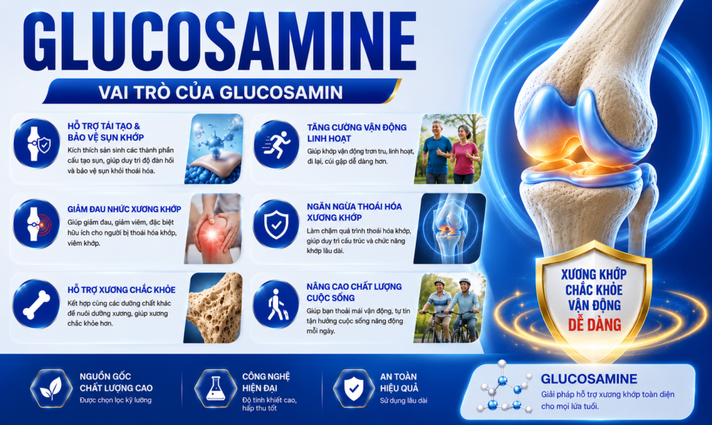 Vai Trò Của Glucosamine Đối Với Sức Khỏe Xương Khớp