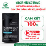Magie Hữu Cơ Sports Research Magnesium Glycinate 120 Viên Của Mỹ
