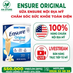 Sữa Bột Ensure Original Nội Địa Mỹ