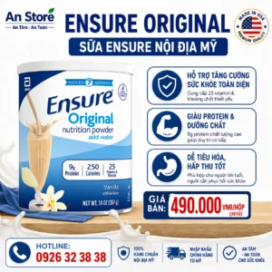 Sữa Bột Ensure Original Nutrition Powder 397g Nội Địa Mỹ