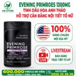 Tinh Dầu Hoa Anh Thảo Sports Research Evening Primrose 1300mg 90 Viên Của Mỹ