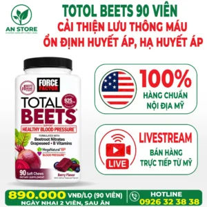 Viên Nhai Ổn Định Huyết Áp Force Factor Total Beets Của Mỹ