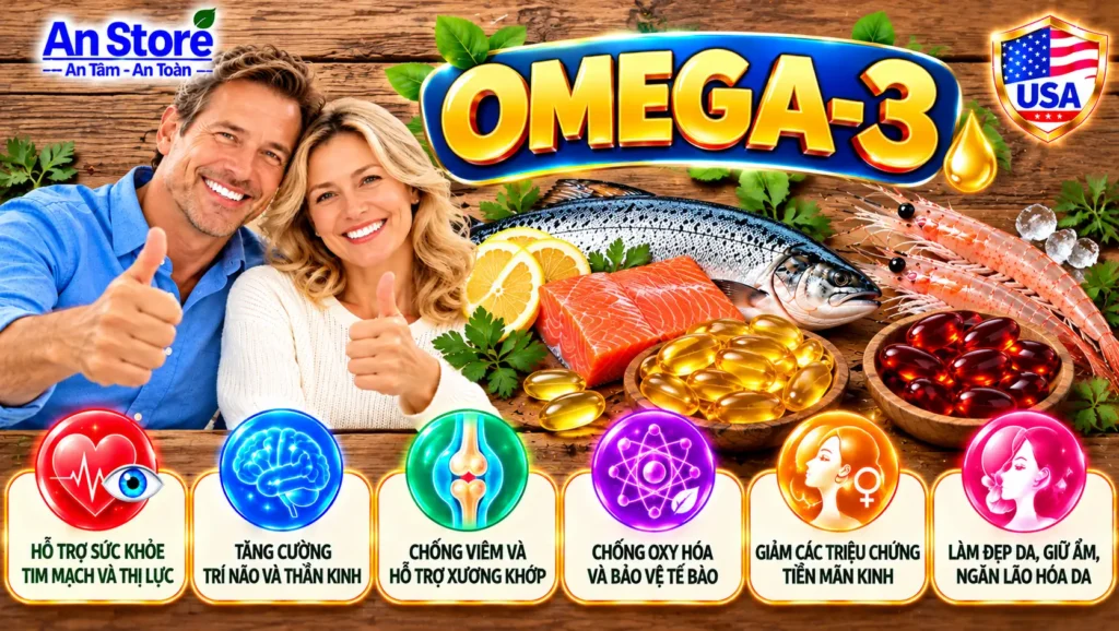 Lợi ích Của Omega-3 Đối Với Sức Khỏe Tim Mạch, Não Bộ Và Mắt