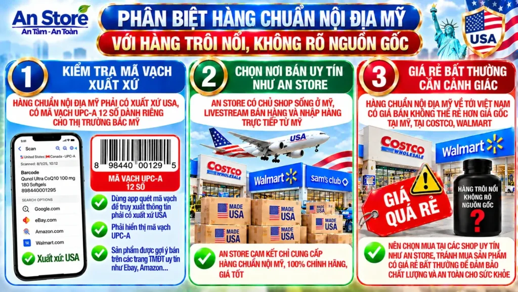 Hướng Dẫn Cách Phân Biệt Thuốc Bổ Tim Chuẩn Nội Địa Mỹ
